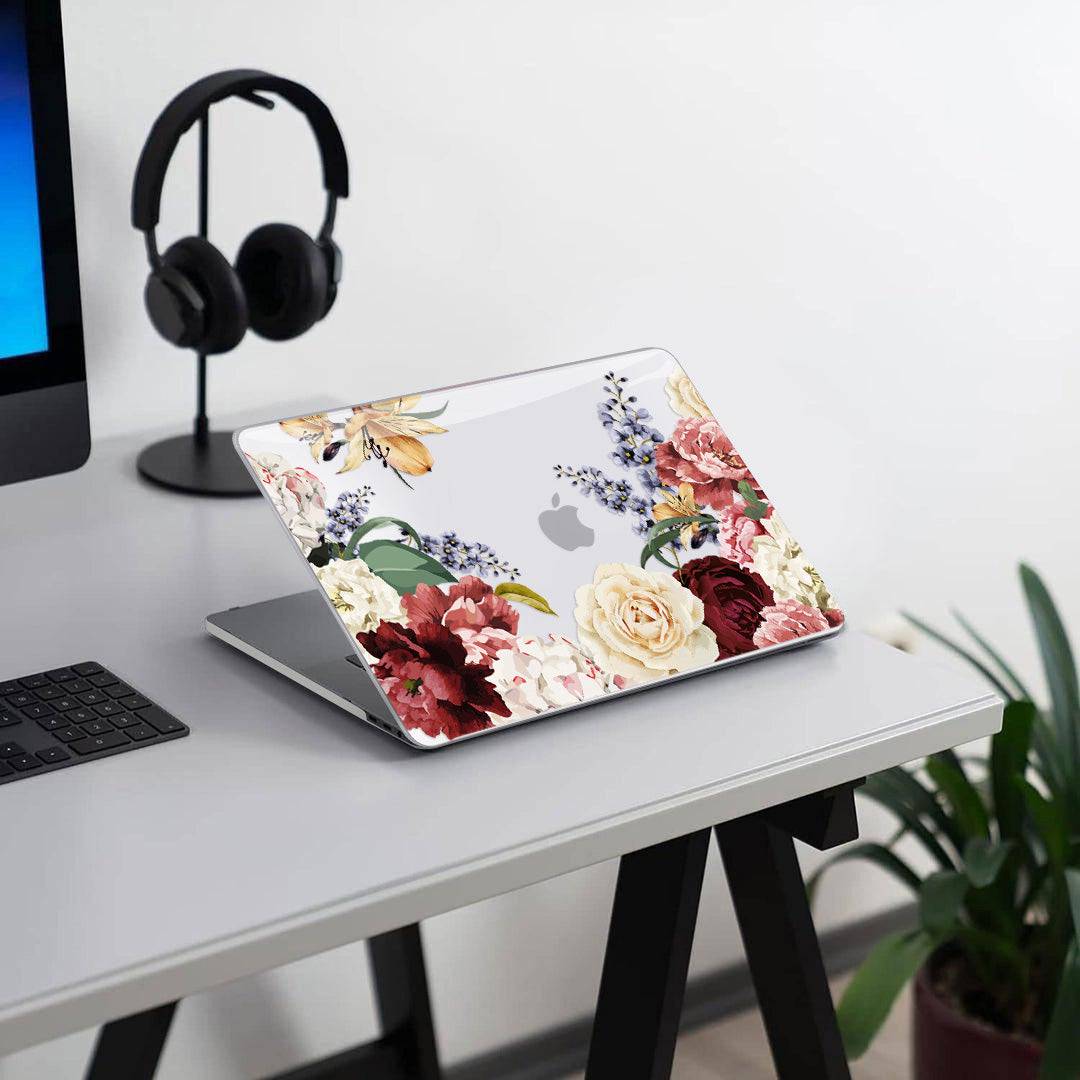 Red and White Roses Macbook case-BELKCASE