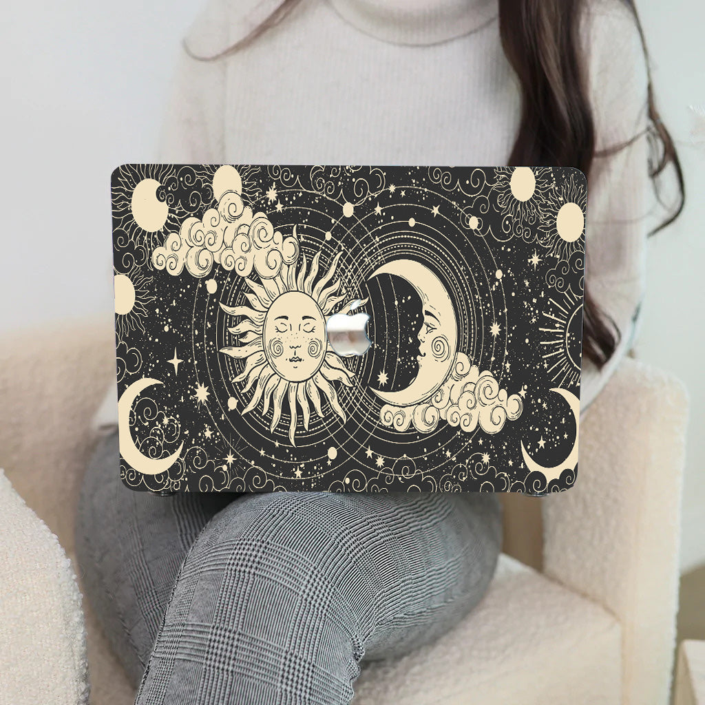 Sun And Moon God Macbook Case-BELKCASE