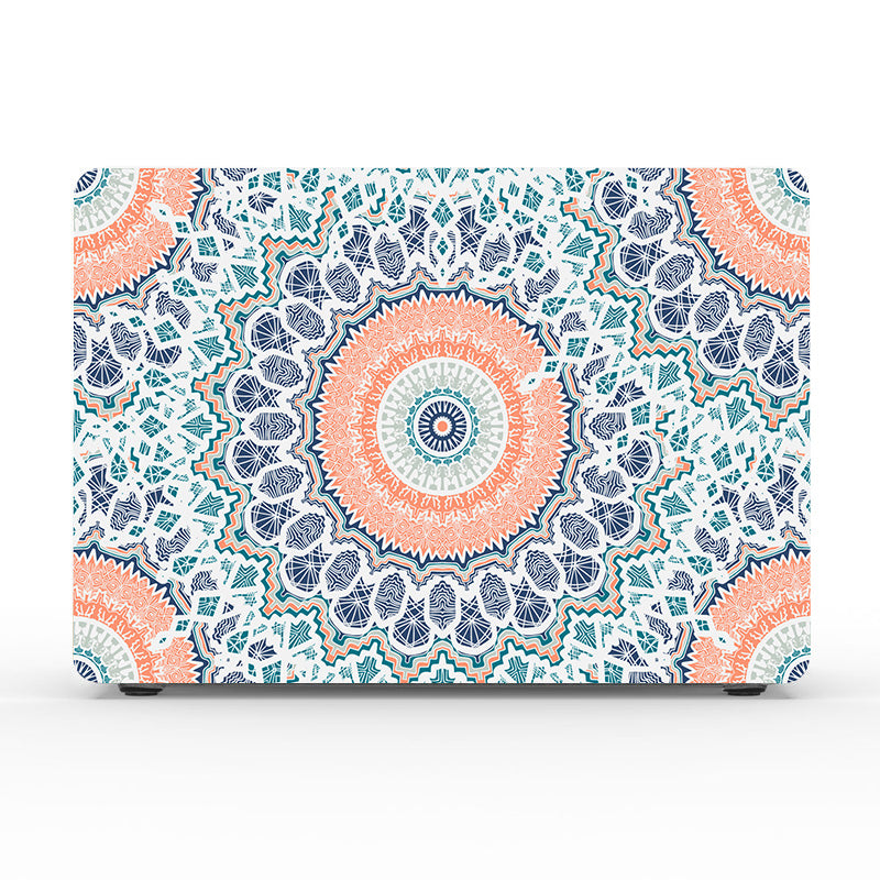 Orange Mandala Macbook Case-BELKCASE