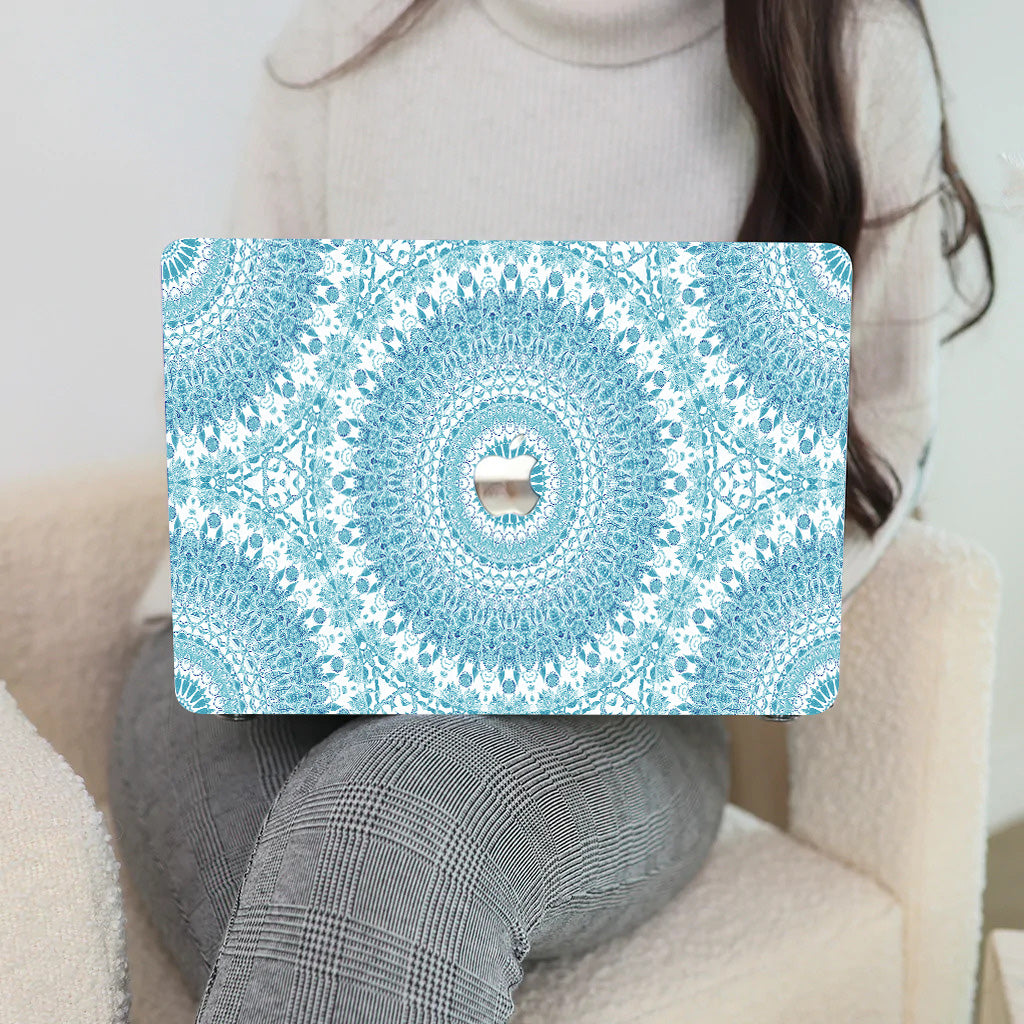 Cyan Mandala Macbook Case-BELKCASE