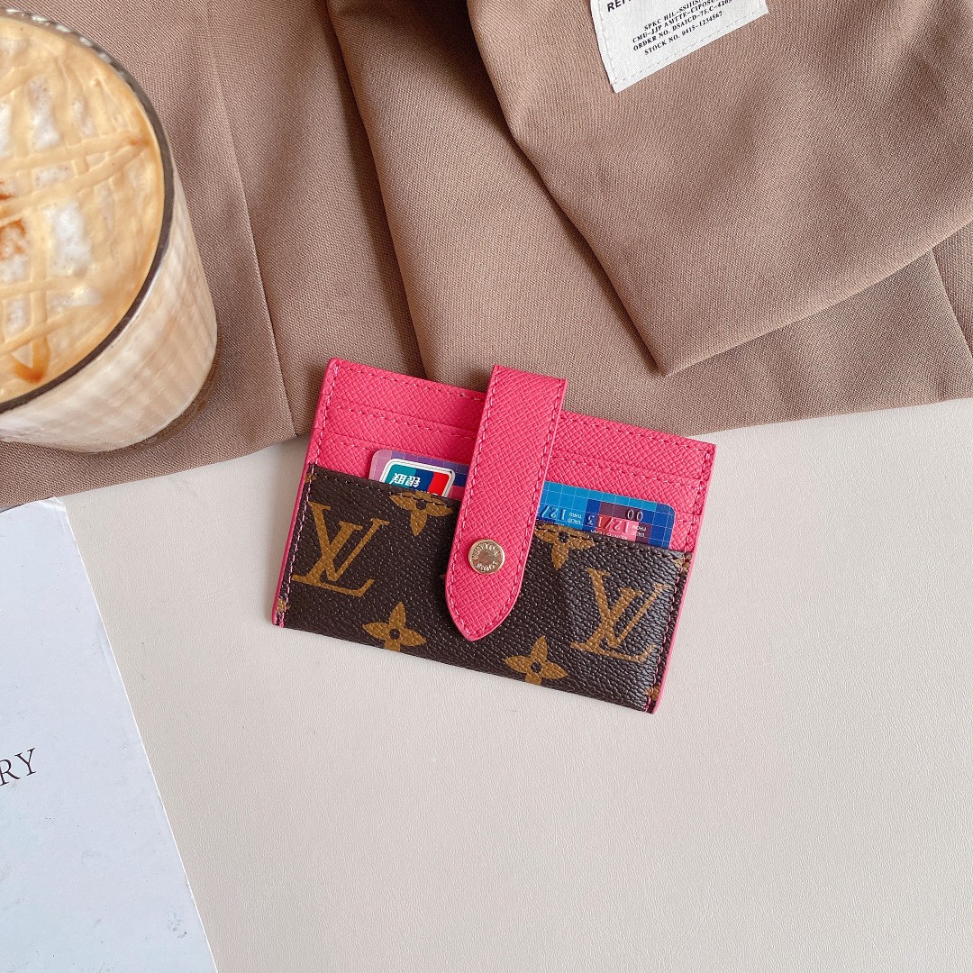 Classic Luxury Leather Wallet Card Holder Snap Closure