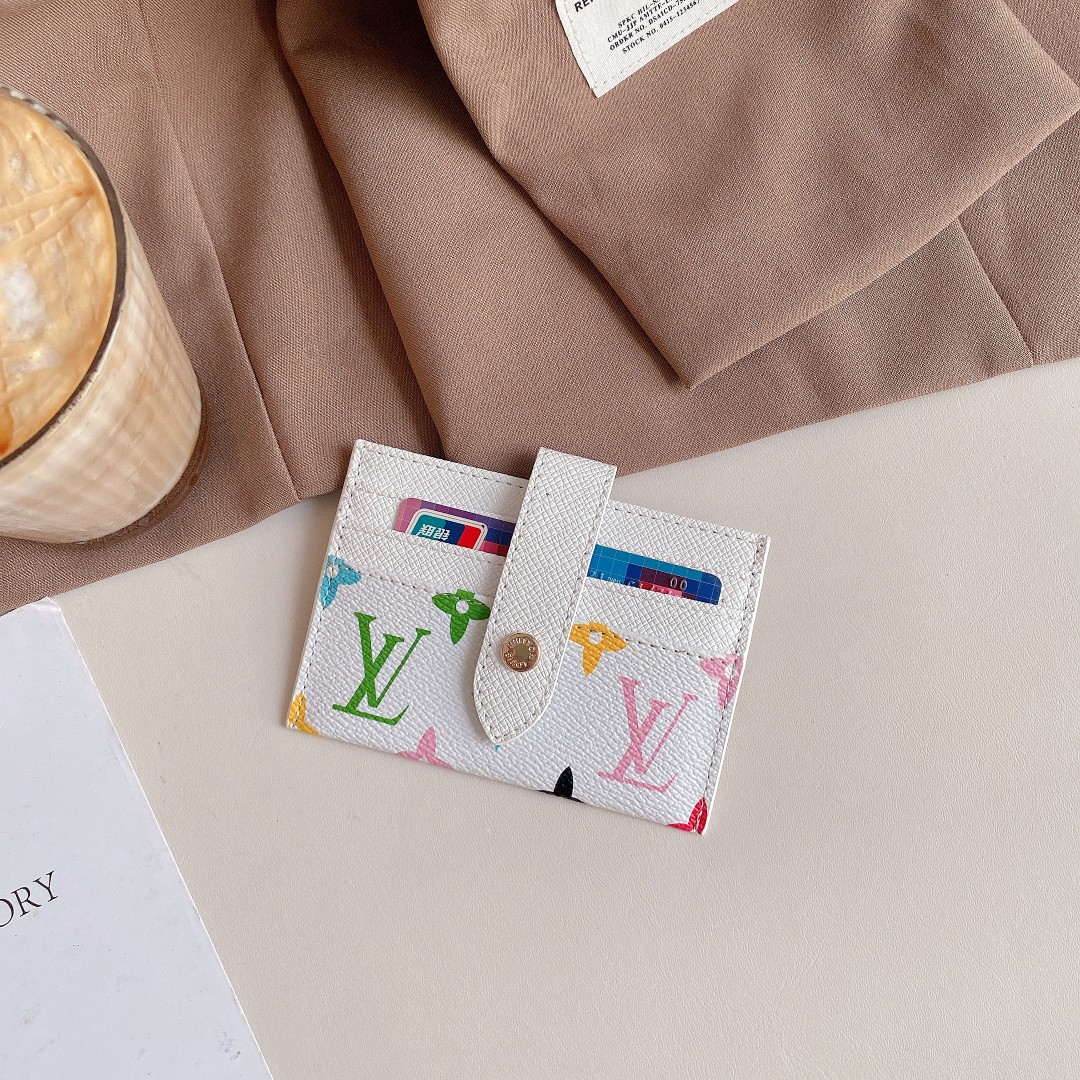 Classic Luxury Leather Wallet Card Holder Snap Closure