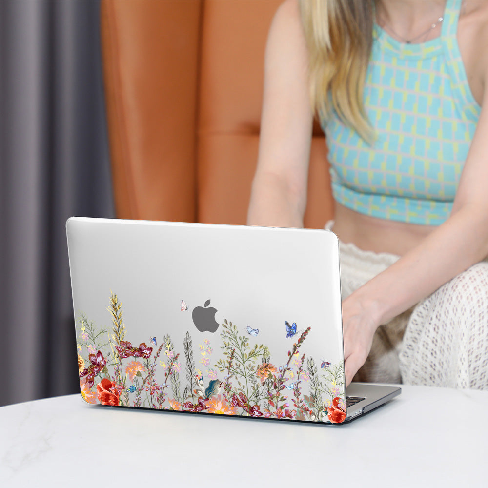 Butterfly In Flower Macbook case-BELKCASE