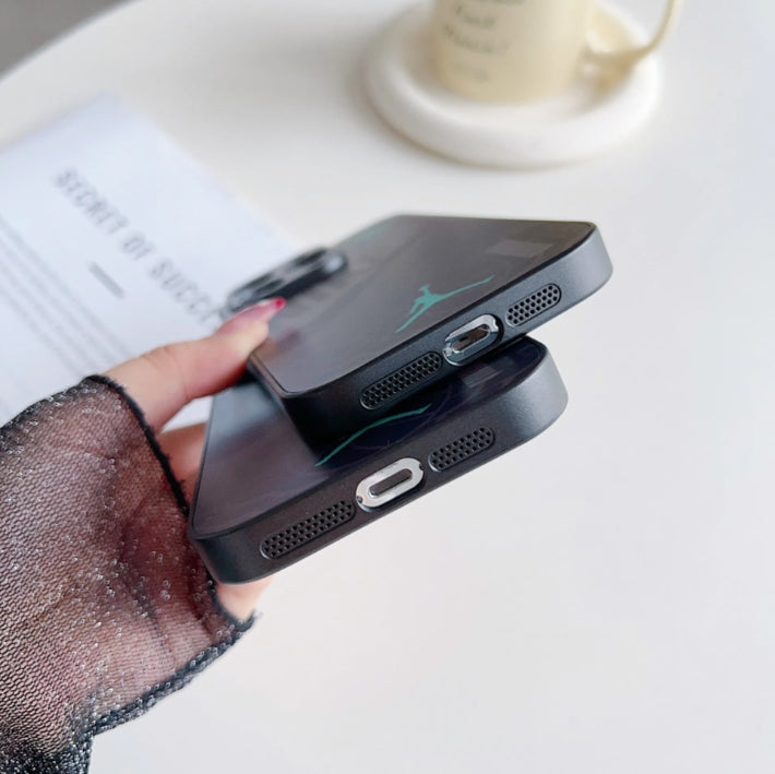 Purple Gradient Glitter Trend iPhone Case