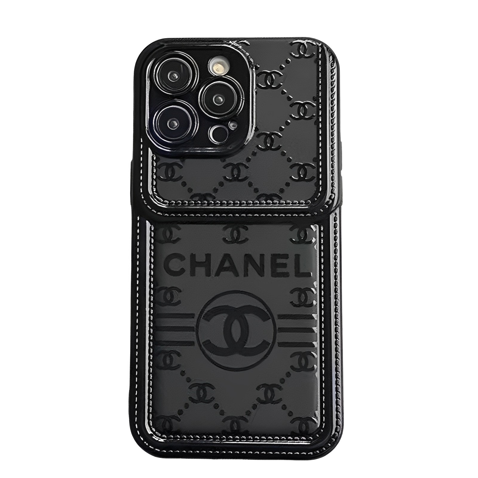 Black Luxury Leather iPhone Case