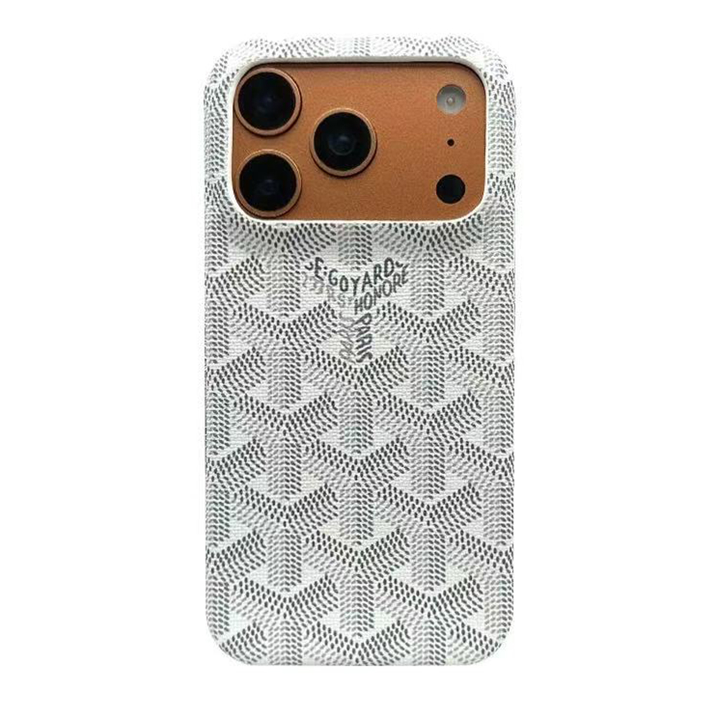 Goyard MagSafe Leather iPhone Case
