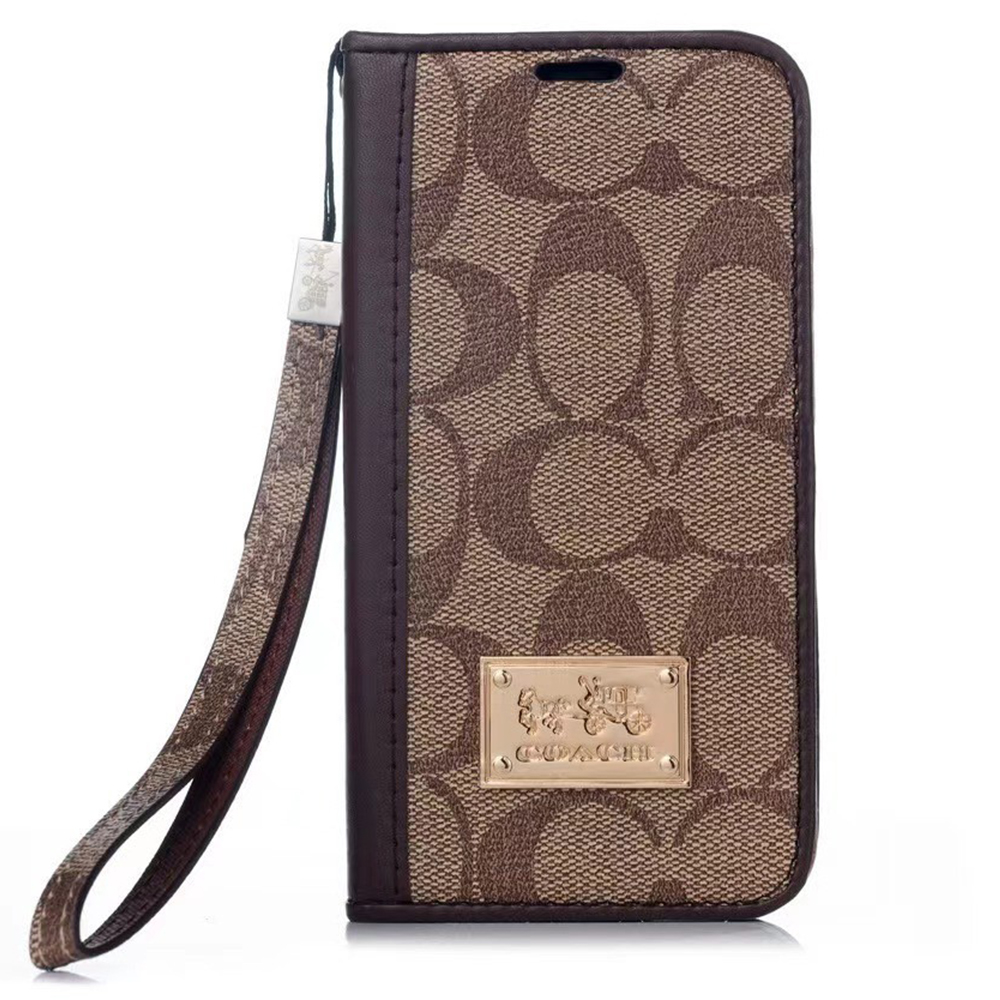 Coach Monogram Leather iPhone Wallet Case