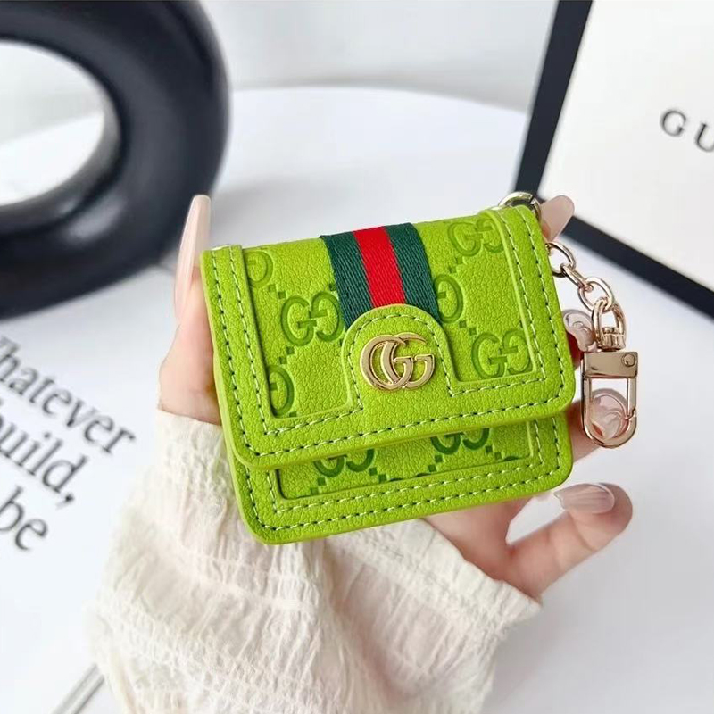 Luxury Leather GG Airpods Case With Crossbody Strap-BELKCASE