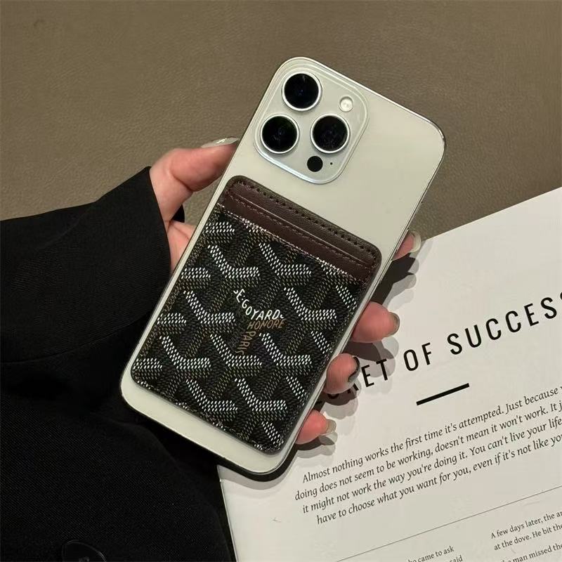 Goyard MagSafe Leather Wallet Card Holder