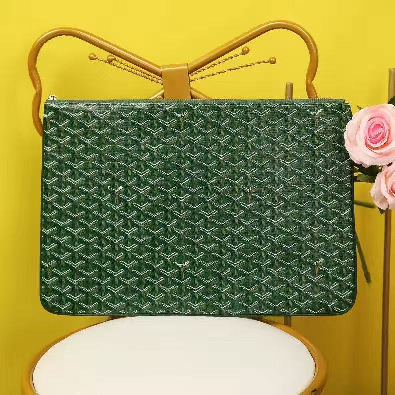 GD Classic Leather Pouch Zipper Bags