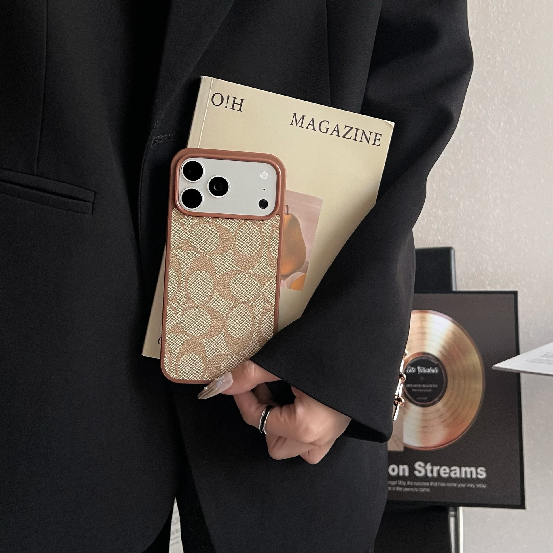 Coach Luxury Leather iPhone Case