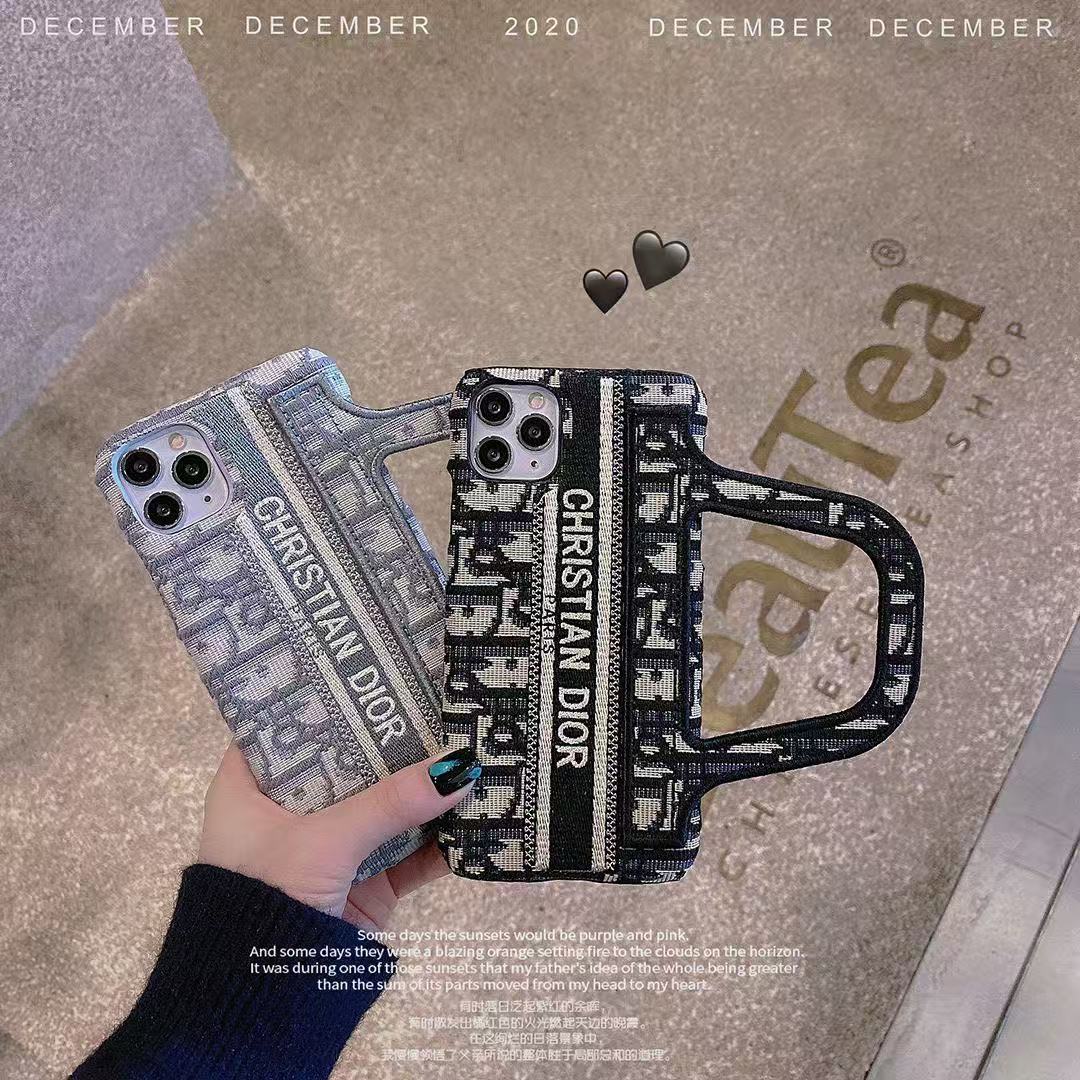 Dior Embroidered iPhone Hand Case