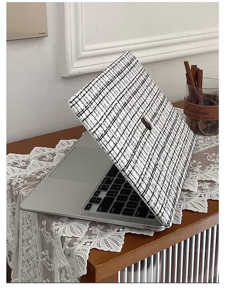 Woven Fiber Velvet White MacBook Case-BELKCASE