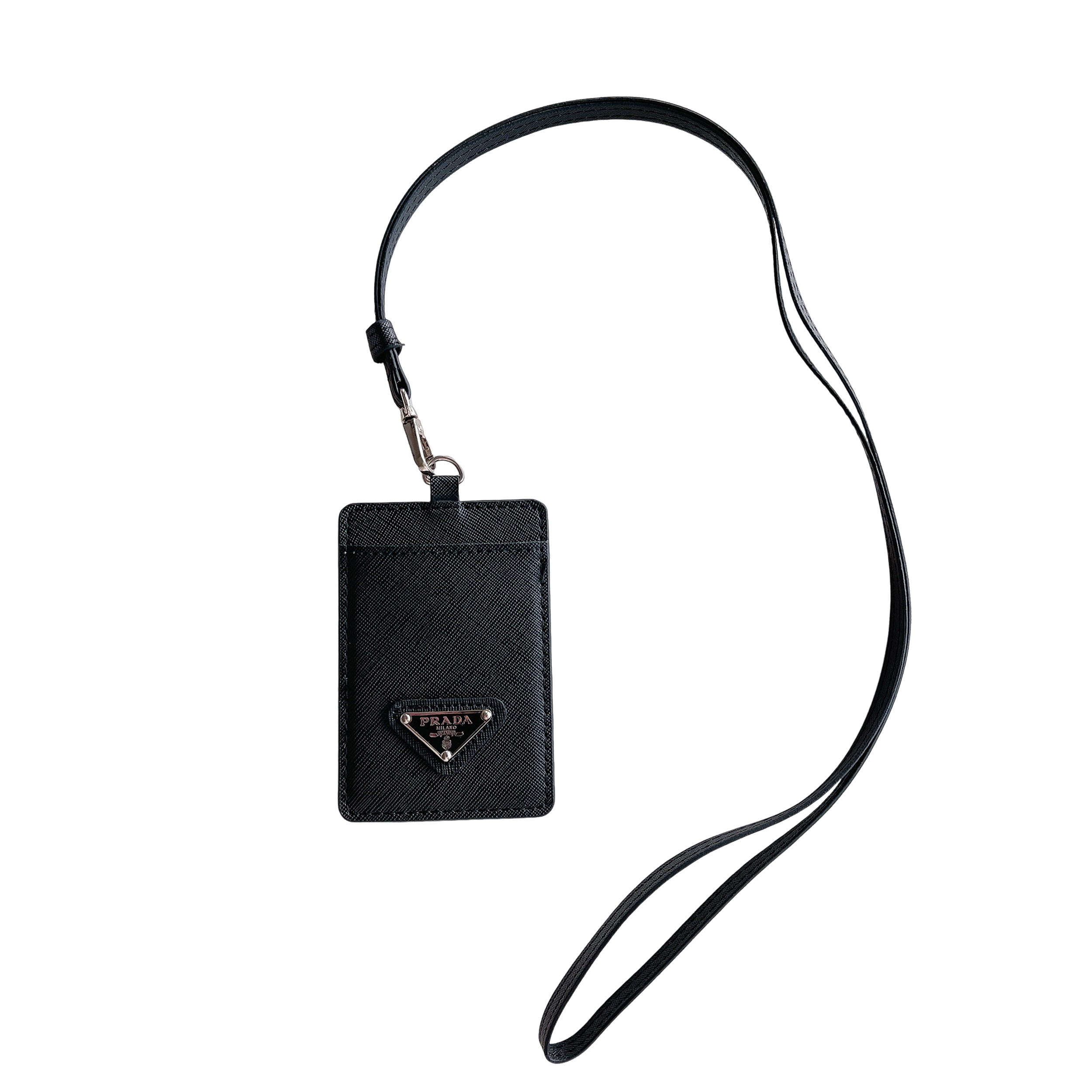 Leather Wallet Card Holder Necklace