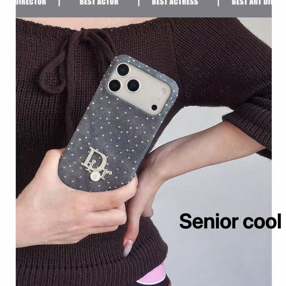 Dior Artistic Shimmer Canvas iPhone Case