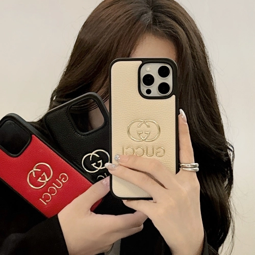 Gucci Leather iPhone Case