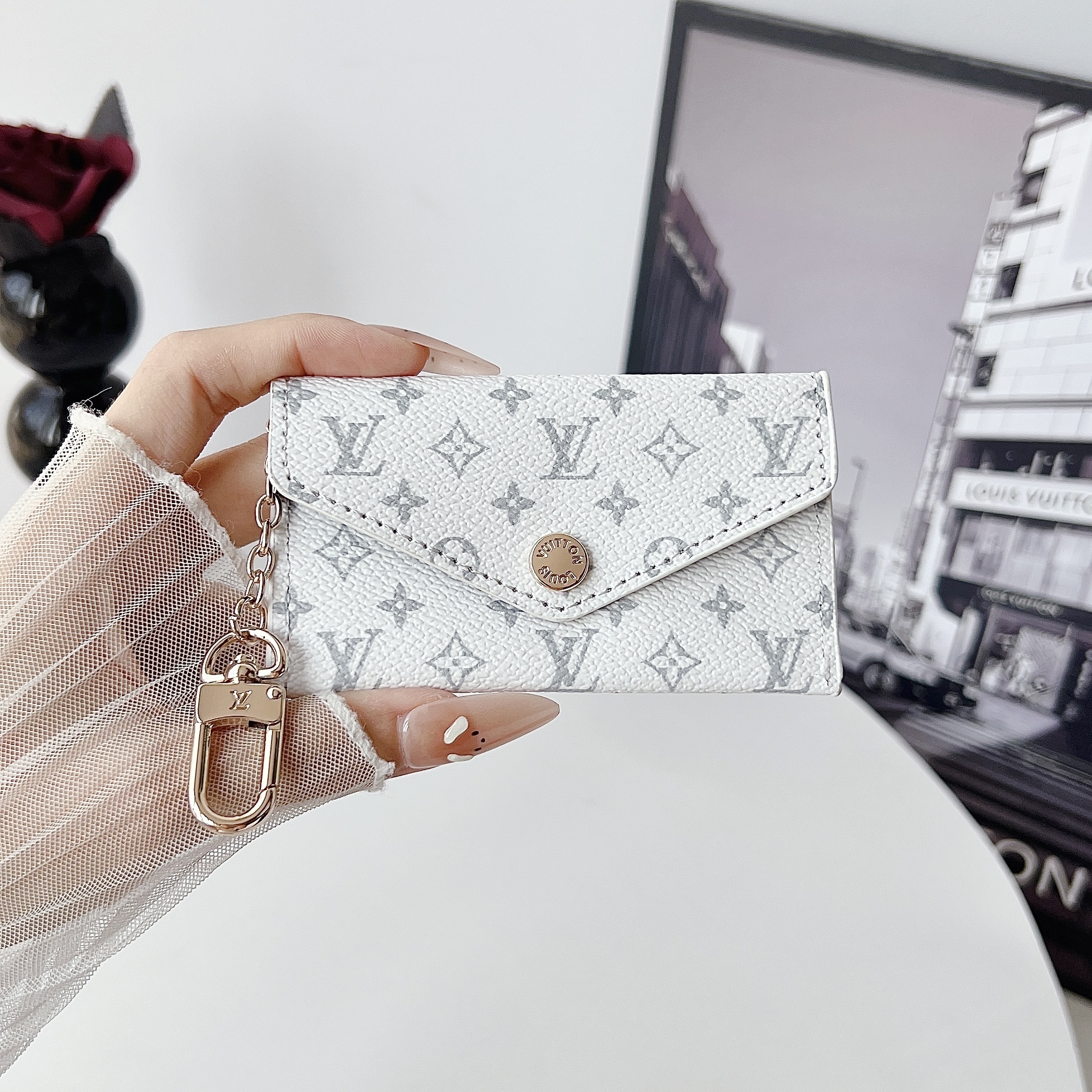 Louis Vuitton Luxury Leather Coin Purse