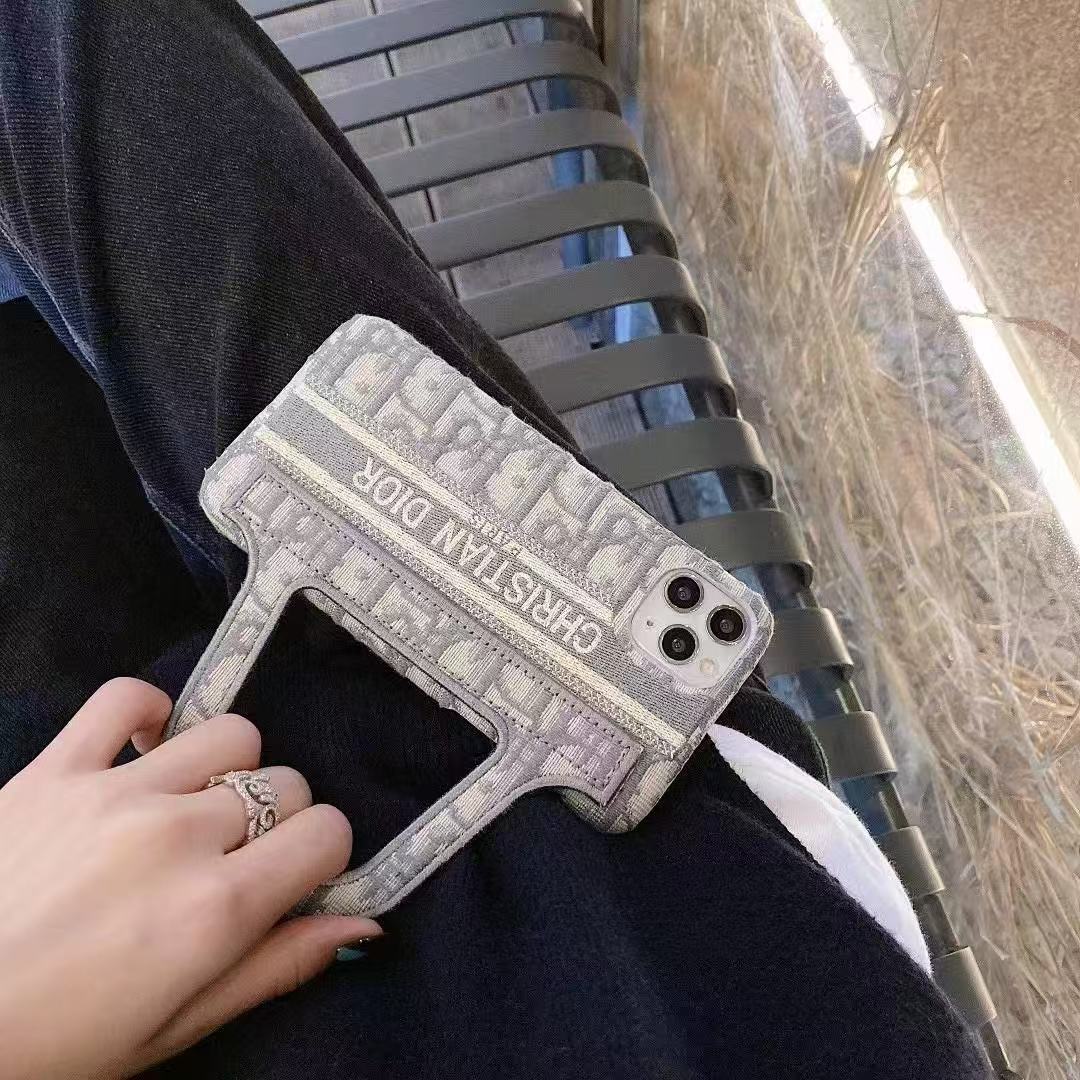 Dior Embroidered iPhone Hand Case