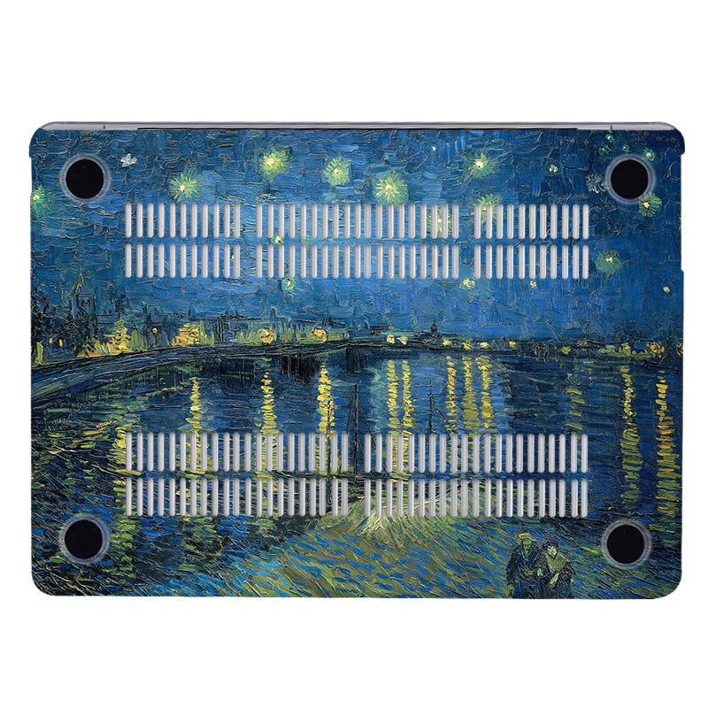 Van Gogh ''Starry Night on the Rhone'' Macbook Case-BELKCASE