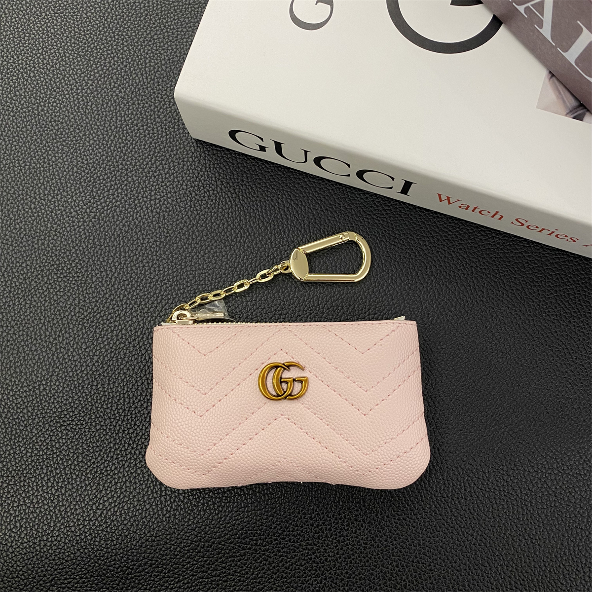 Luxury Leather Zipper Coin Purse