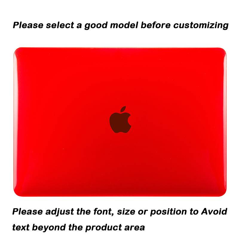 Transparent red | Macbook case customizable-BELKCASE