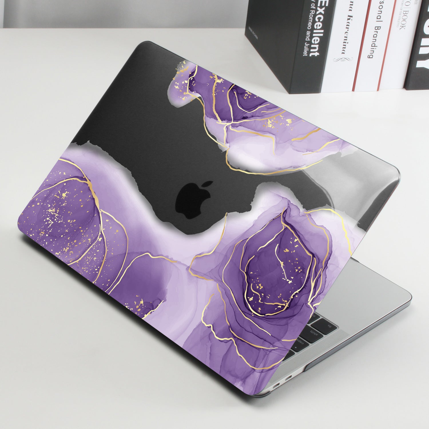 Purple Marble Macbook Case-BELKCASE
