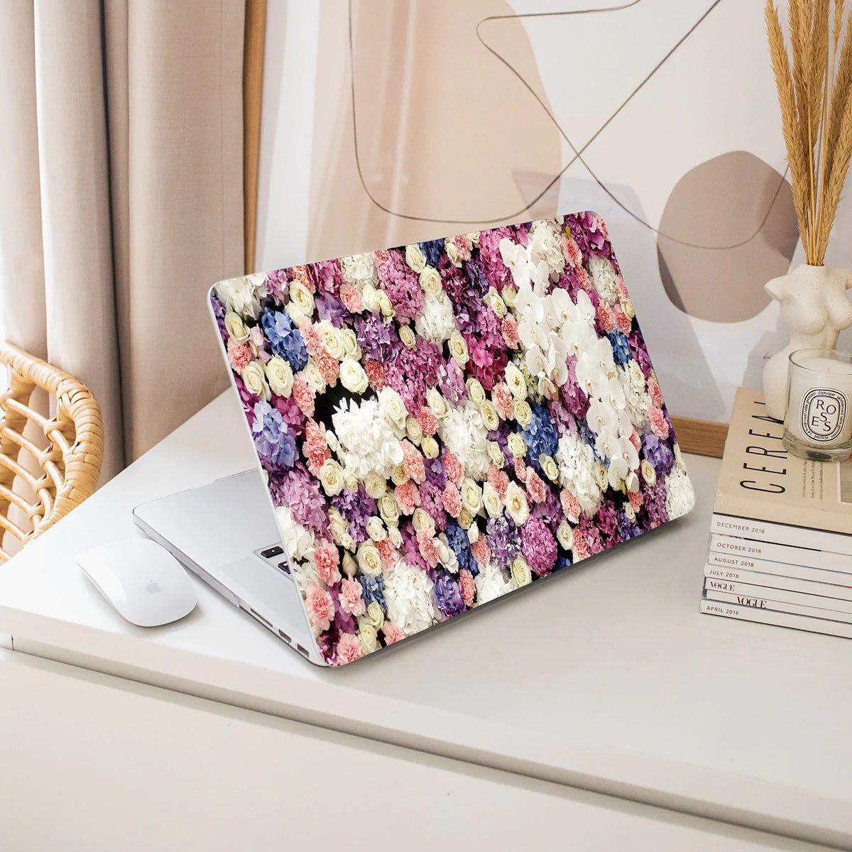 Romantic Flower Macbook Case-BELKCASE