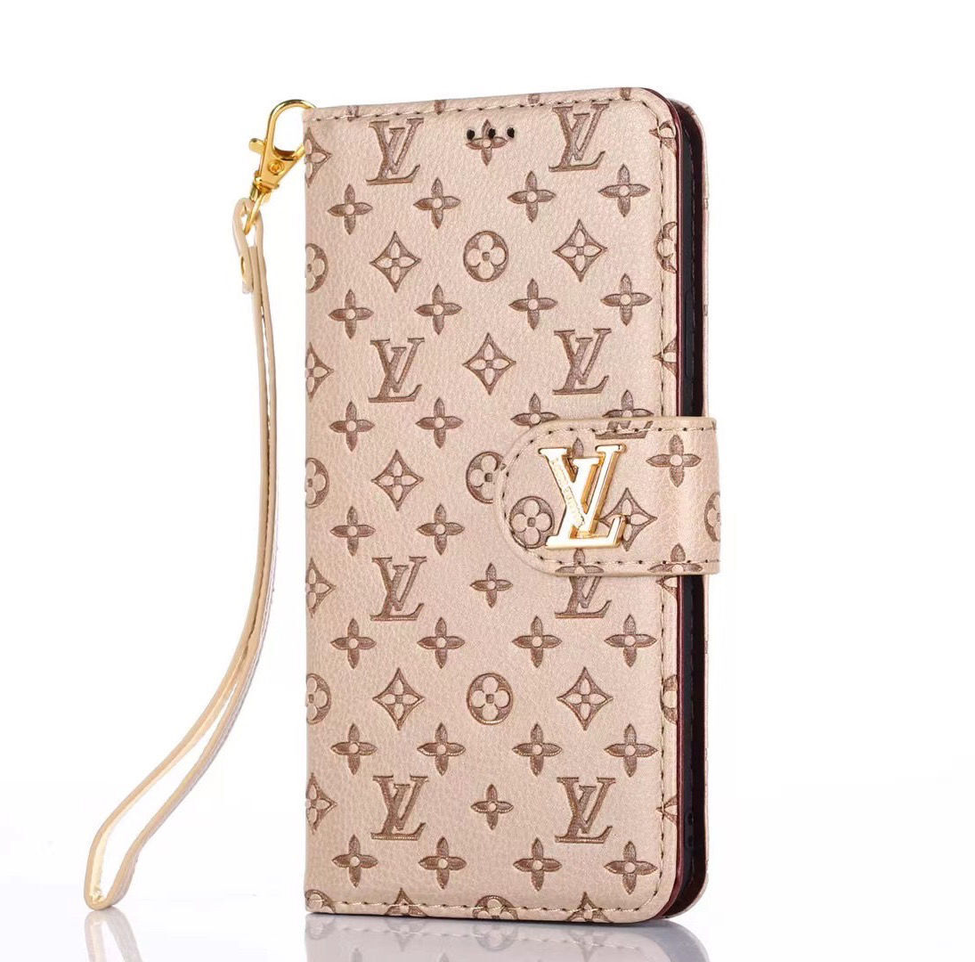Louis Vuitton Shiny Leather iPhone Wallet Case 