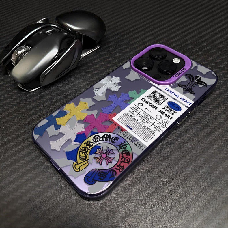 Chrome Hearts iPhone Case Electroplating lase 