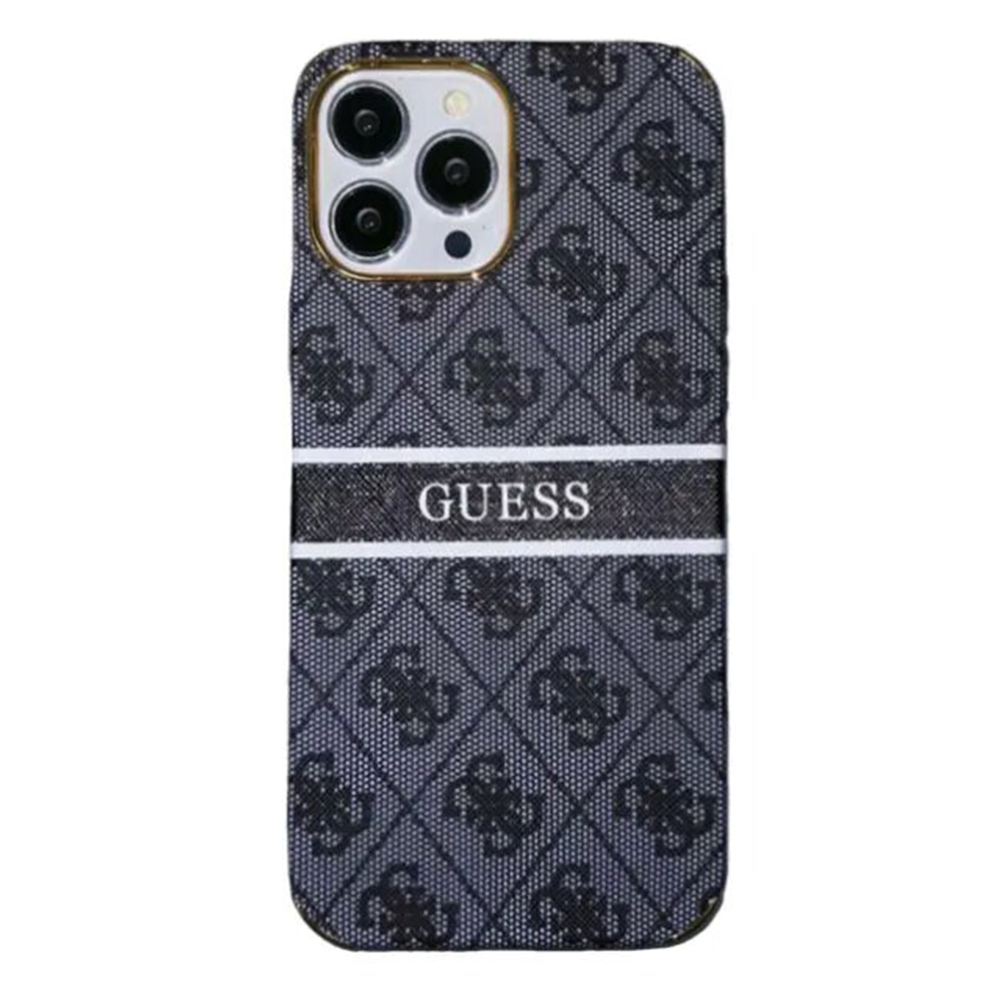 Vintage Leather GS iPhone Case-Gold Frame