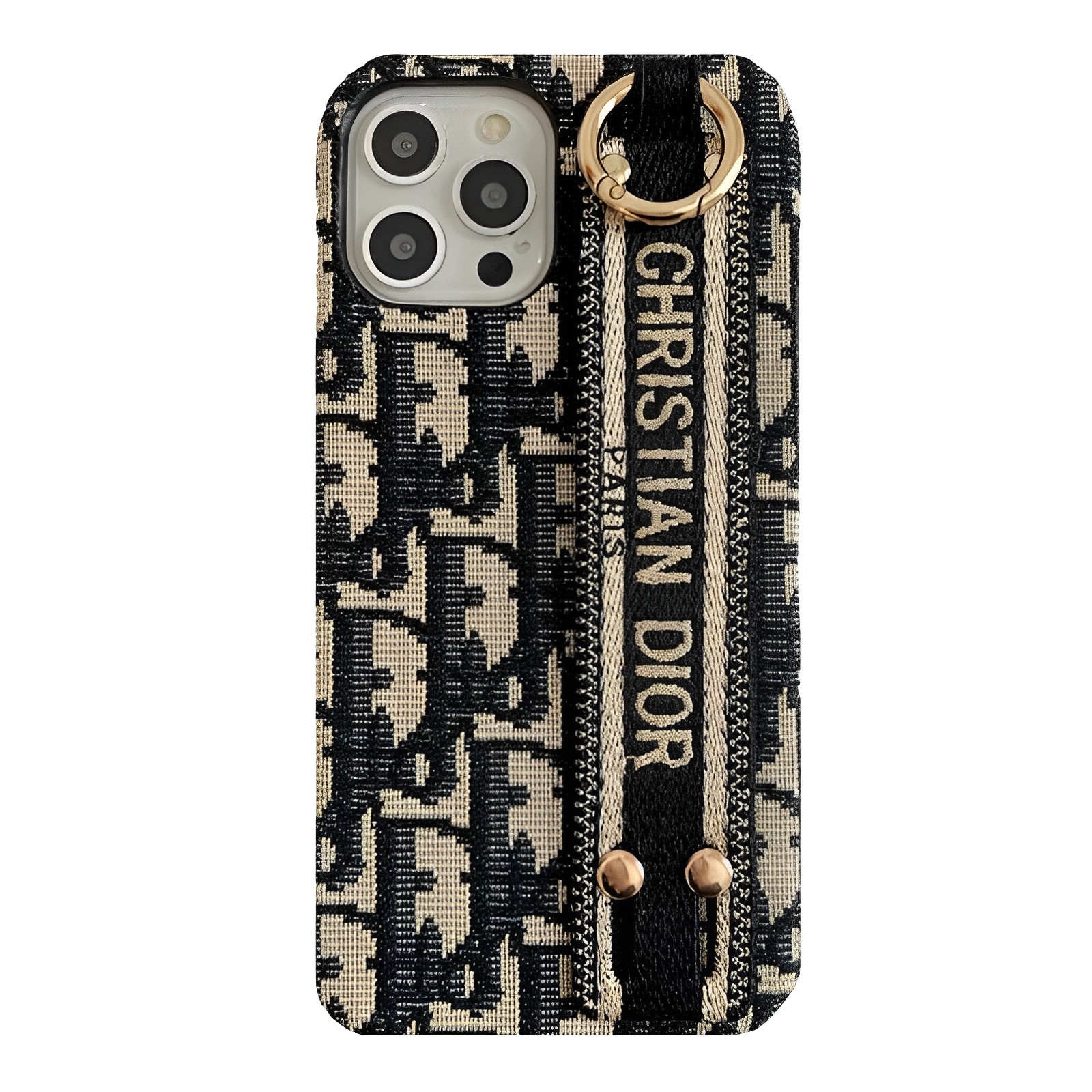 Vintage Cloth Classic CD iPhone Case With Wrist Strap Holder