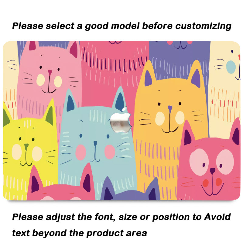 Cartoon Cat Macbook Case-BELKCASE