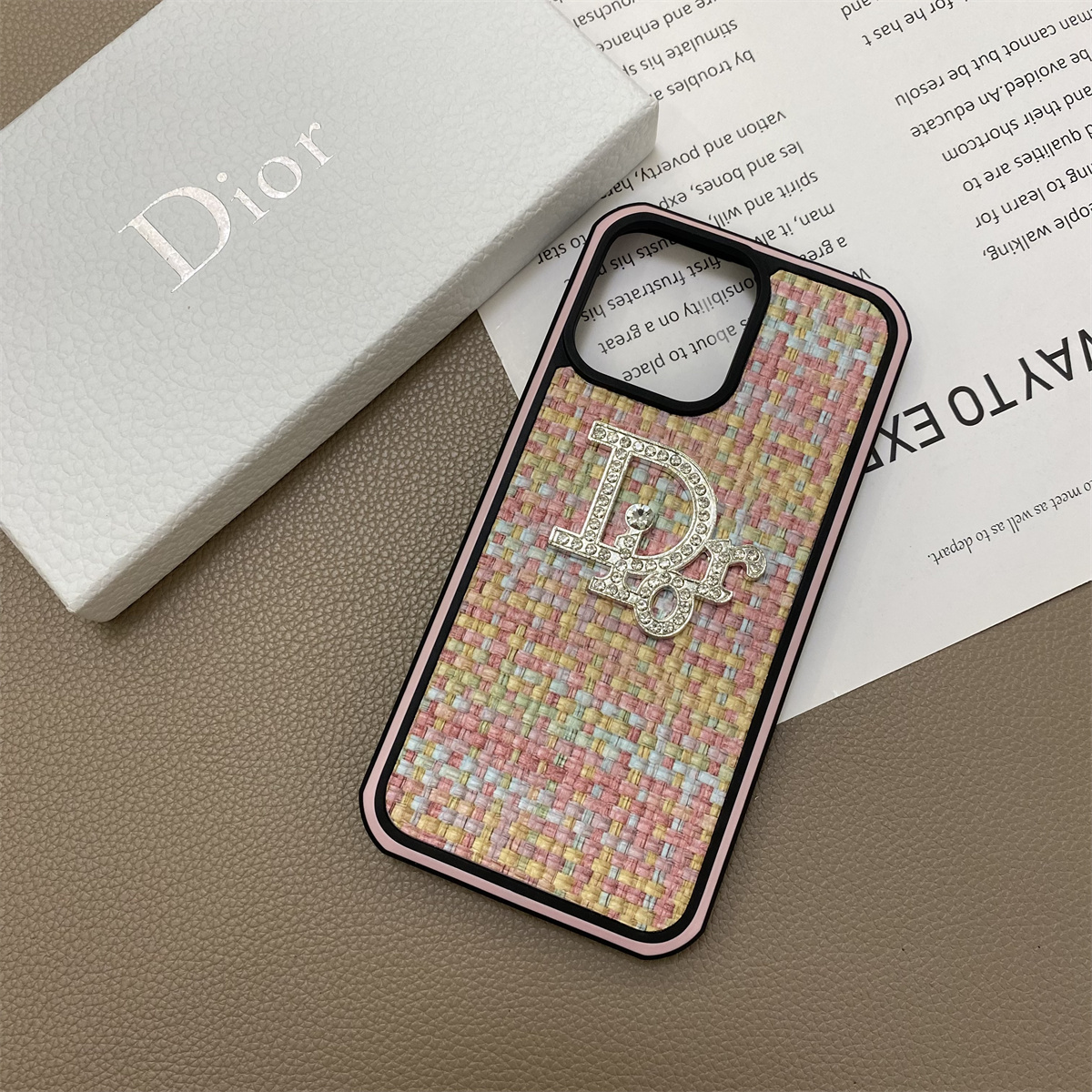 Dior woven iPhone Case 