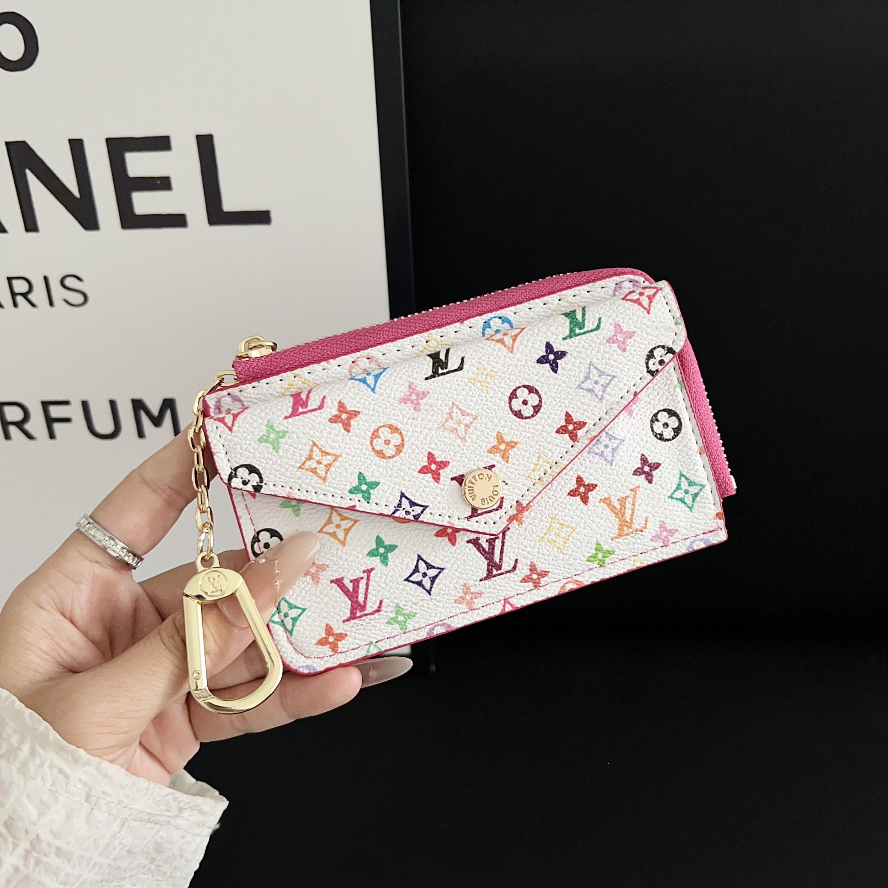 Louis Vuitton,Gucci Luxury Leather Zipper Wallet Card Holder & Coin Purse