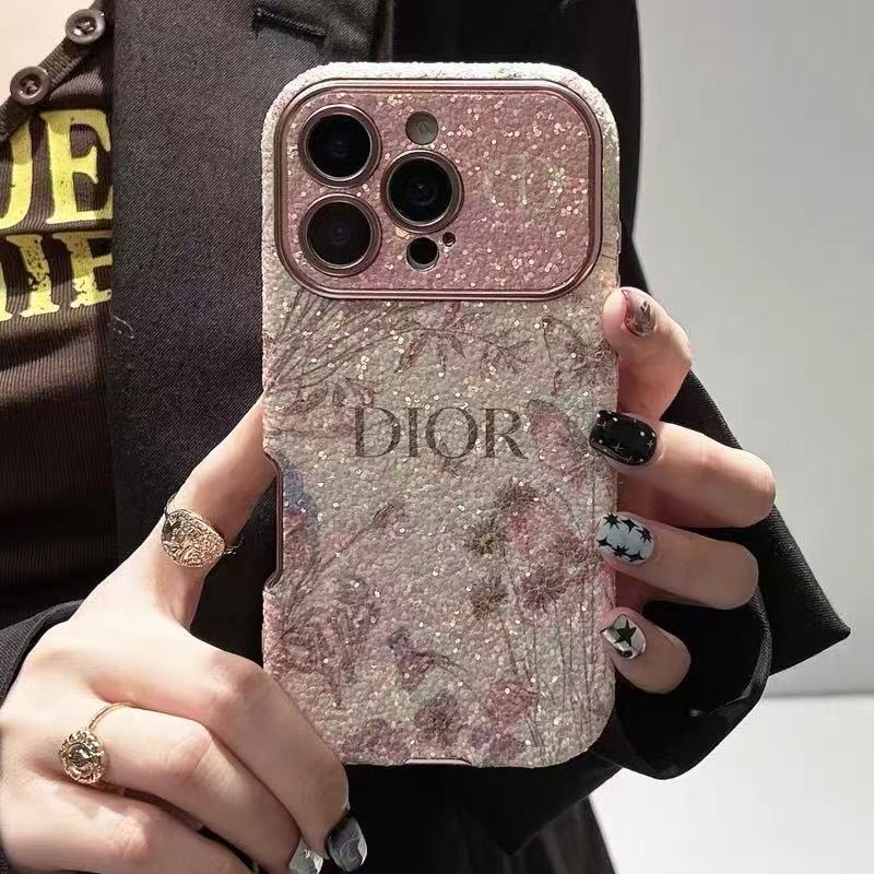 Dior sequined leather iPhone Case 