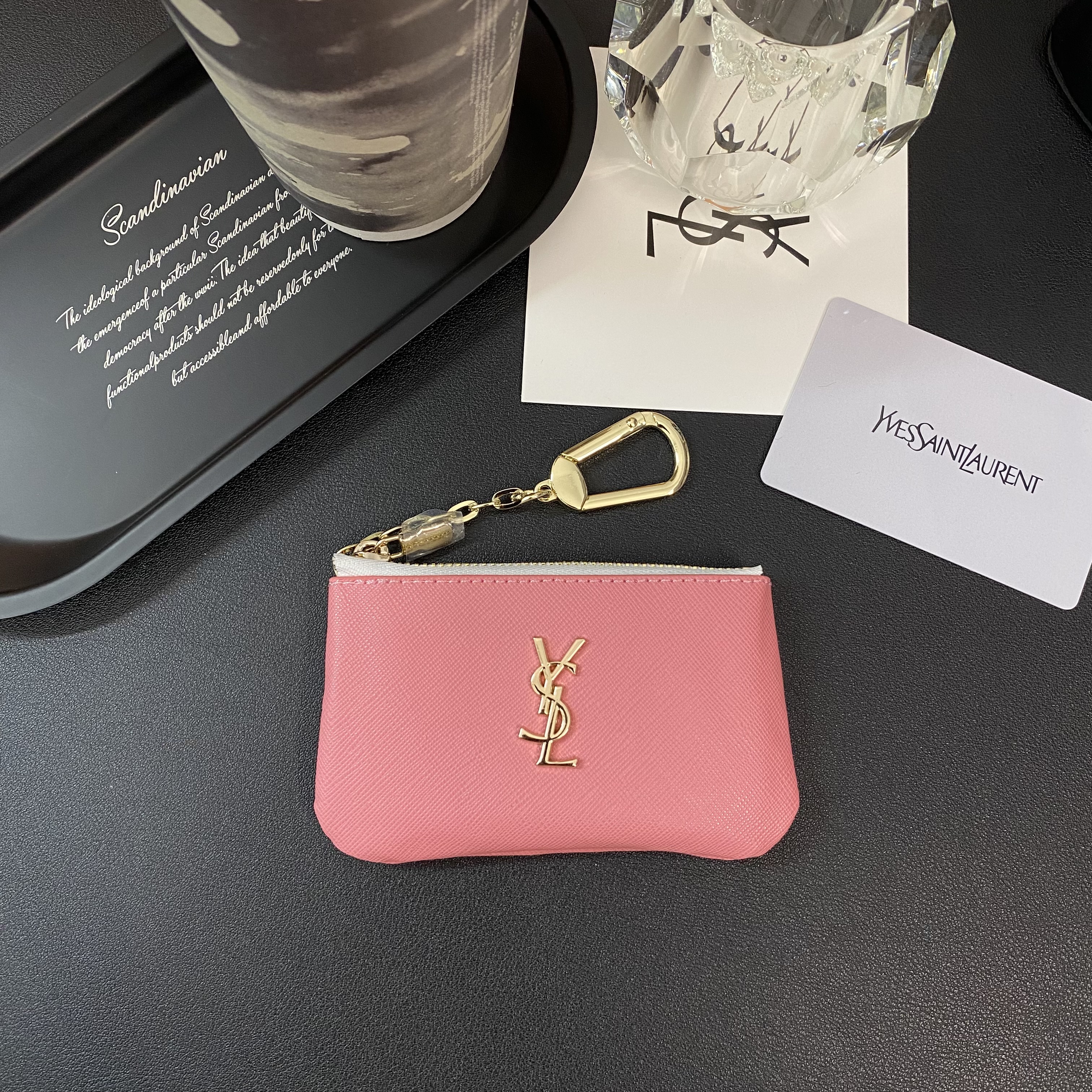 Luxury Leather Zipper Coin Purse