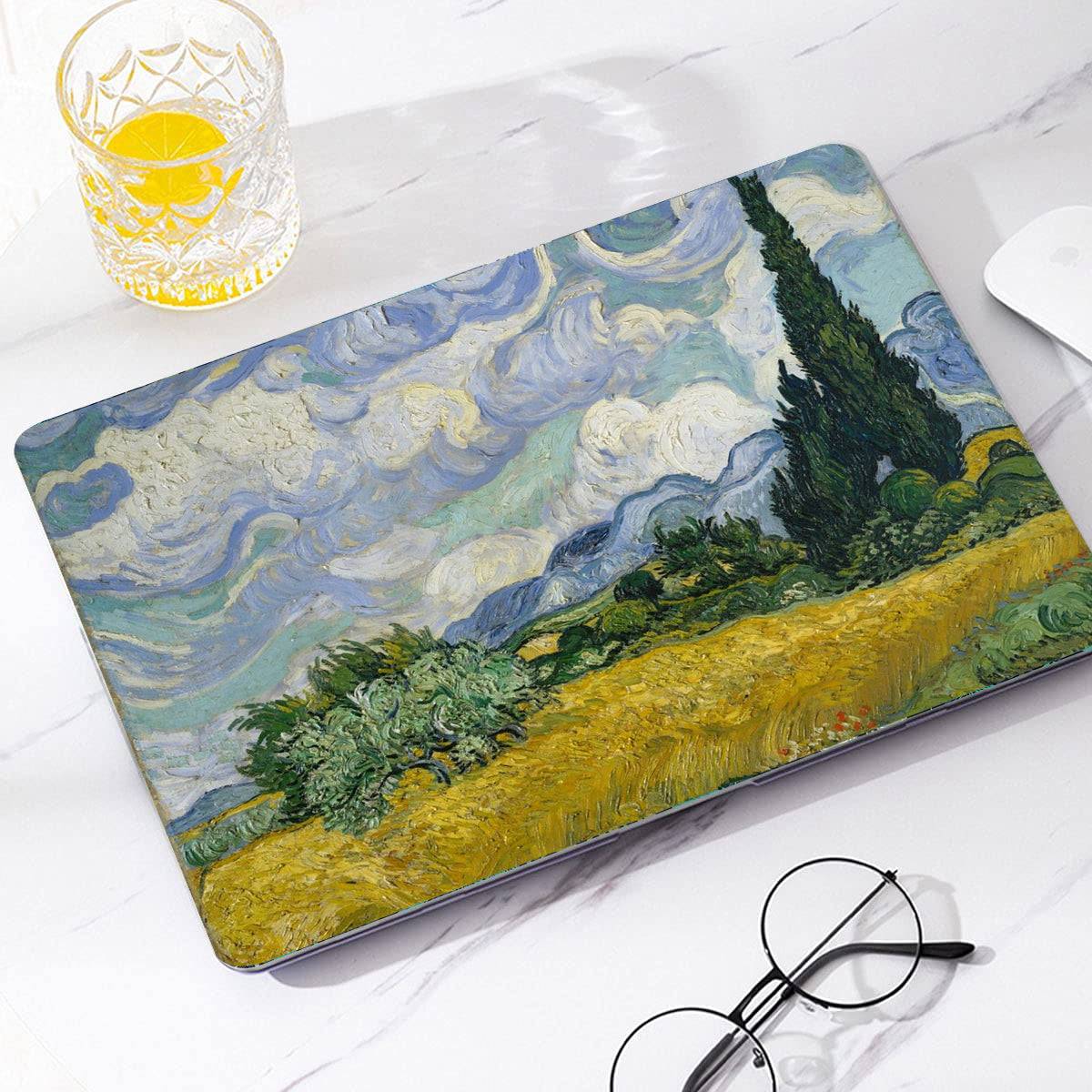 Van Gogh ''Wheat Field and Cypress'' Macbook Case-BELKCASE