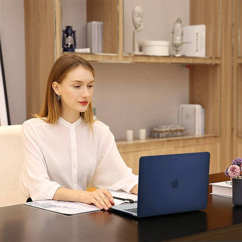 Matte Navy Macbook case customizable-BELKCASE