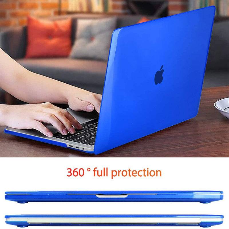 Transparent blue Macbook case customizable-BELKCASE