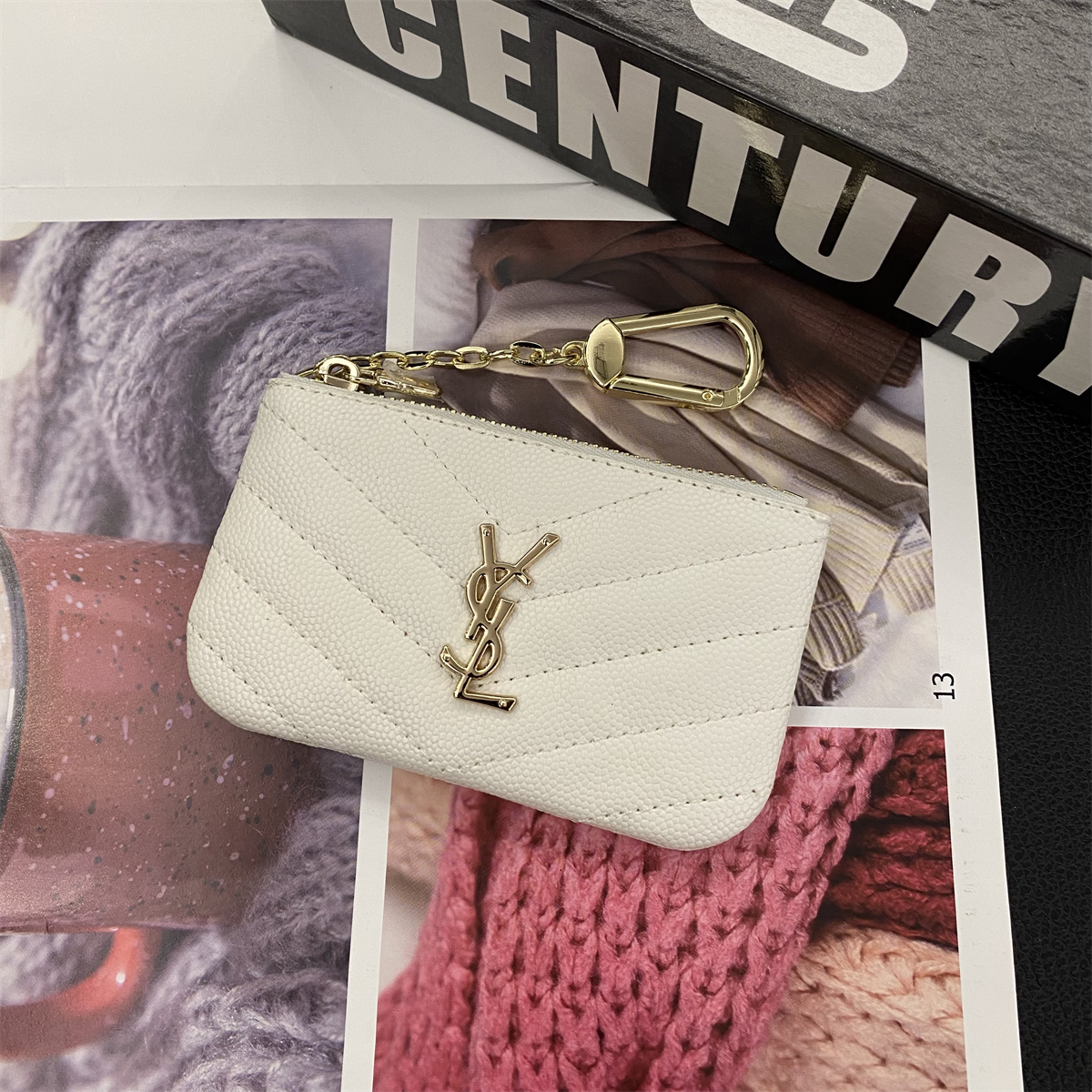 Luxury Leather Zipper Coin Purse