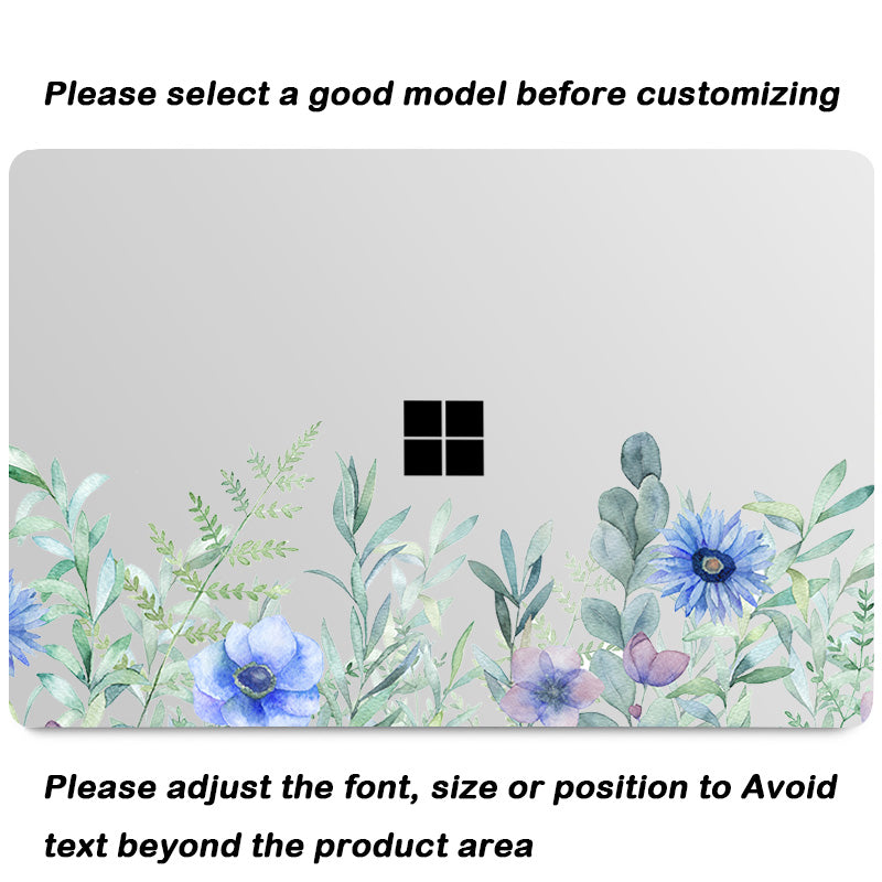 Blue Flower Blooming Microsoft Surface Laptop Case-BELKCASE
