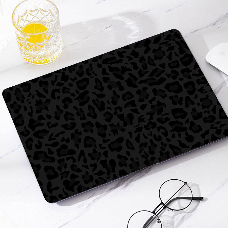 Black Leopard Print Macbook Case-BELKCASE