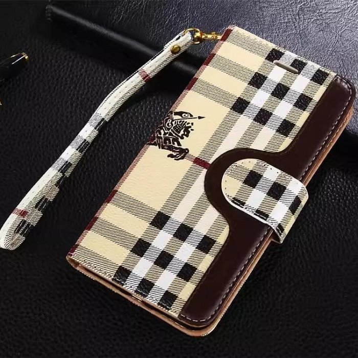  Burberry Leather iPhone Wallet Case 
