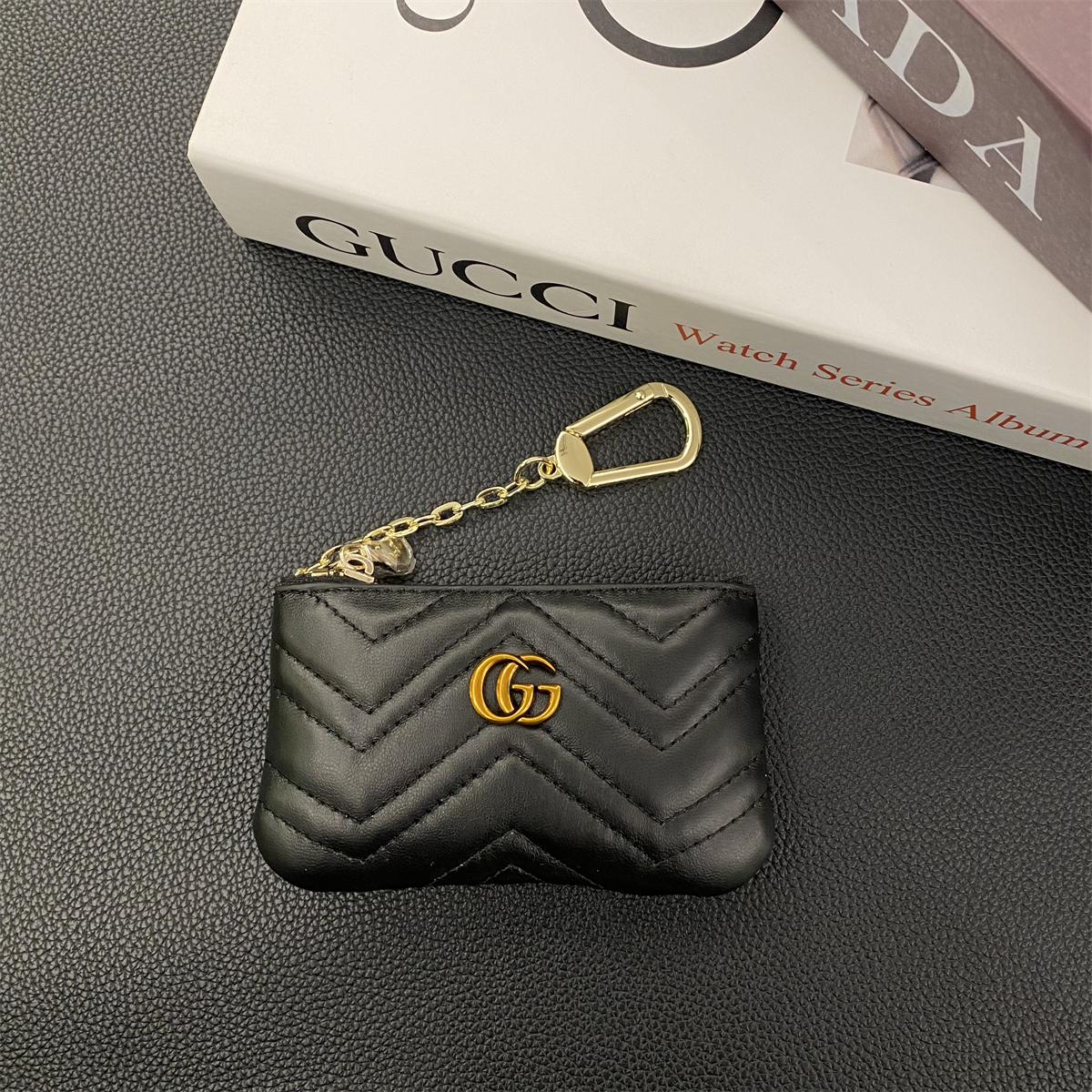 Luxury Leather Zipper Coin Purse