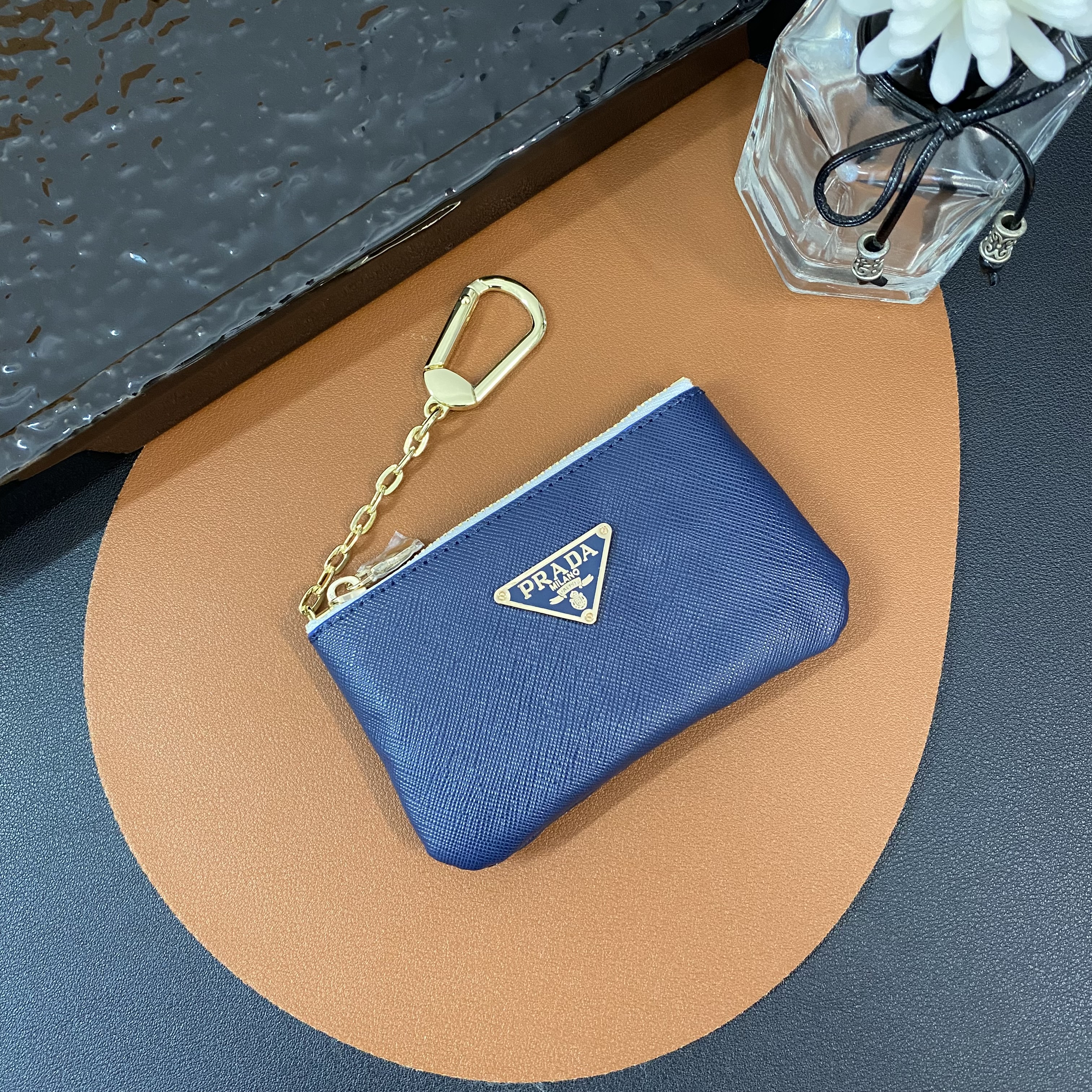 Luxury Leather Zipper Coin Purse