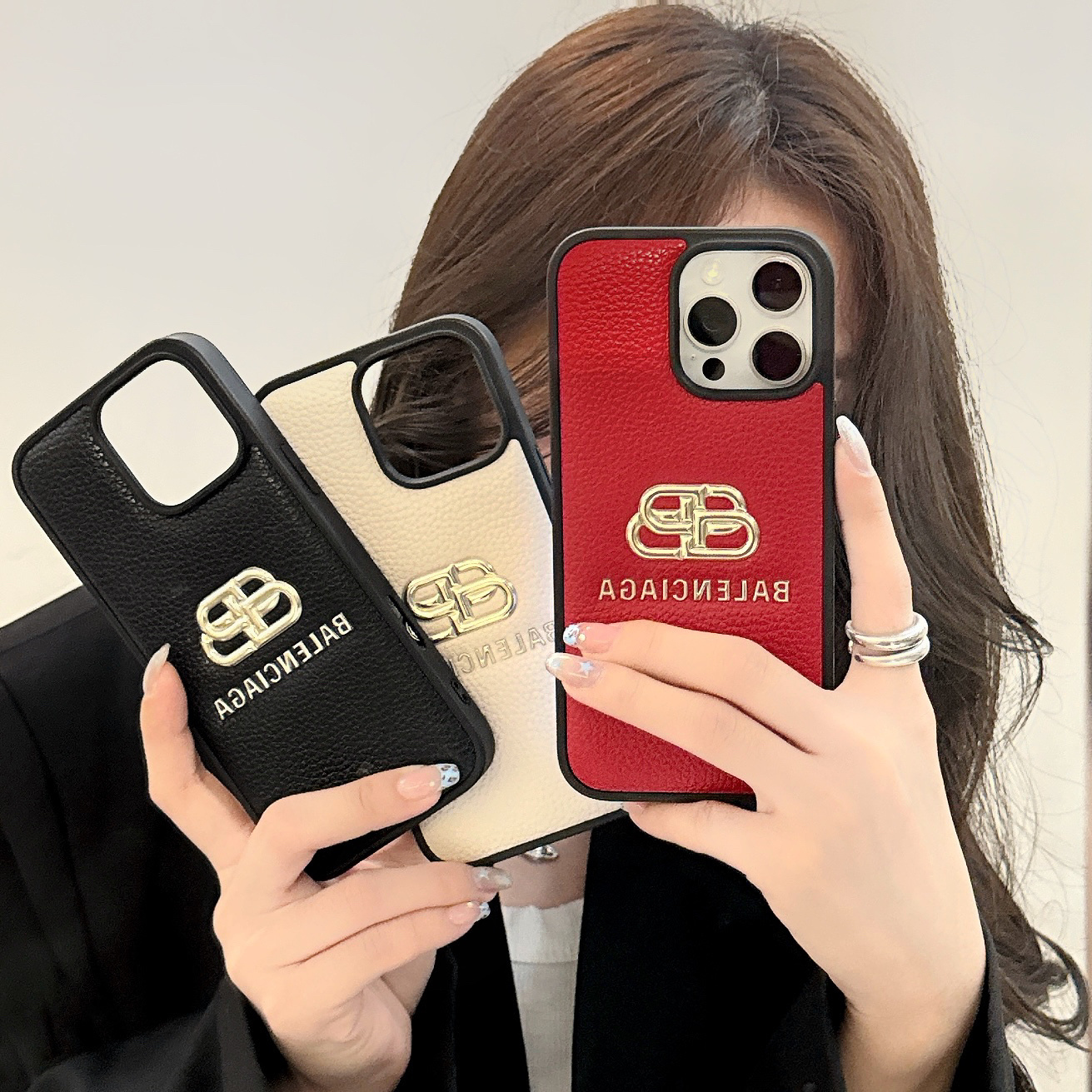 Balenciaga Leather iPhone Case