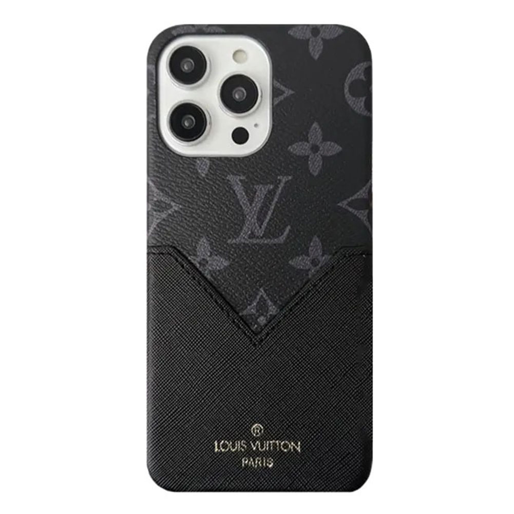 Monogram Leather iPhone Wallet Case 