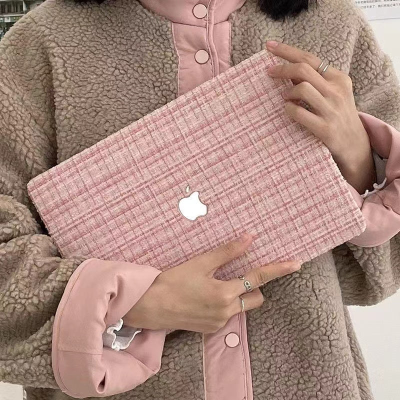 Woven Fiber Velvet Pink MacBook Case-BELKCASE