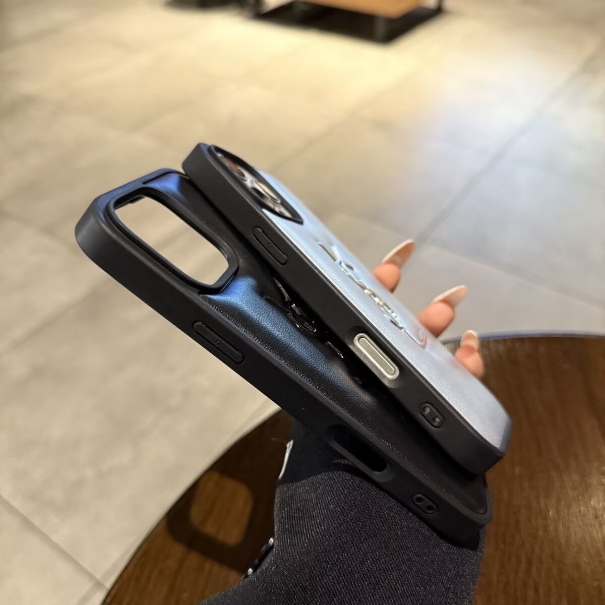 YSL Cushion leather iPhone Case