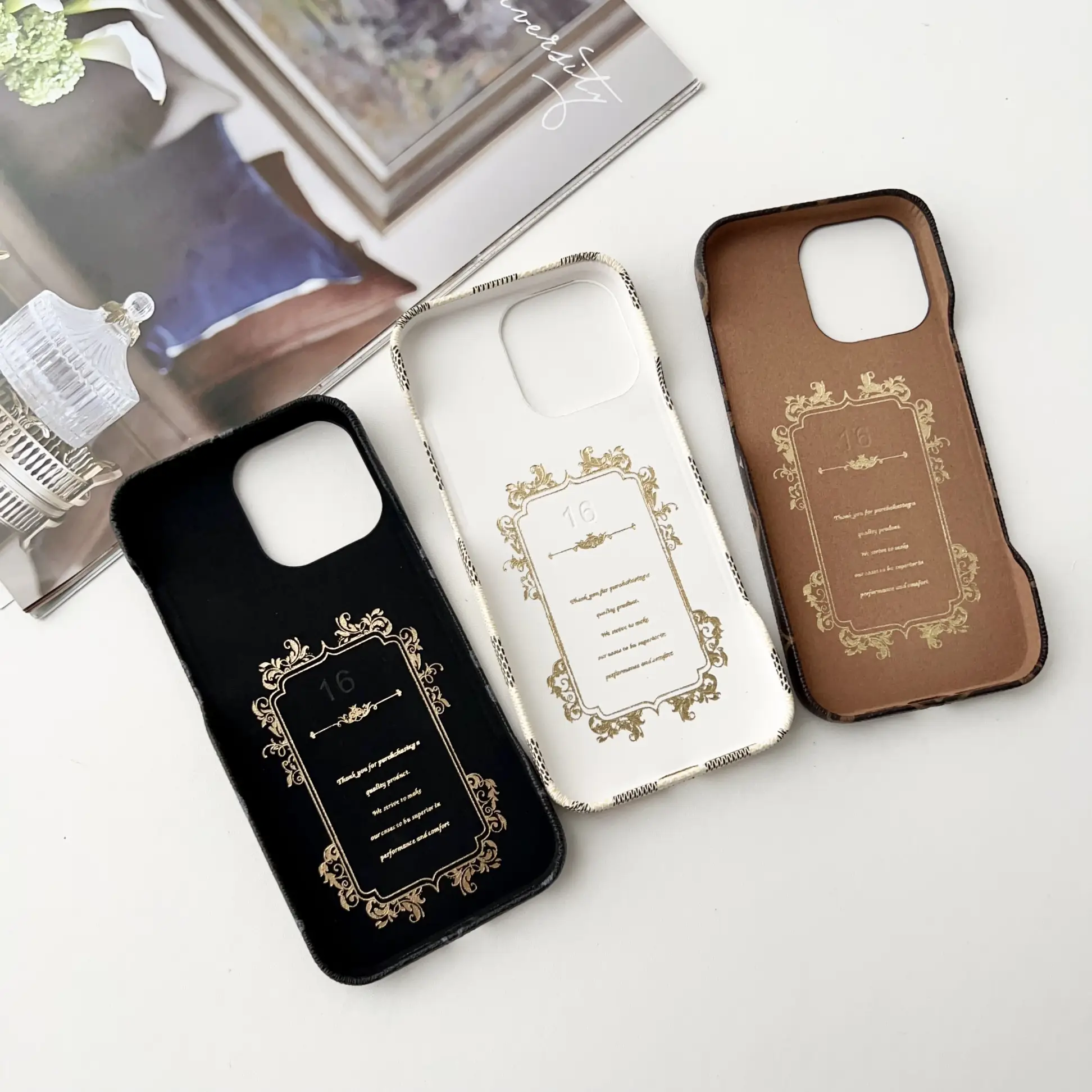 Louis Vuitton iPhone Wallet Case With double Card Holder Monogram Vintage Leather